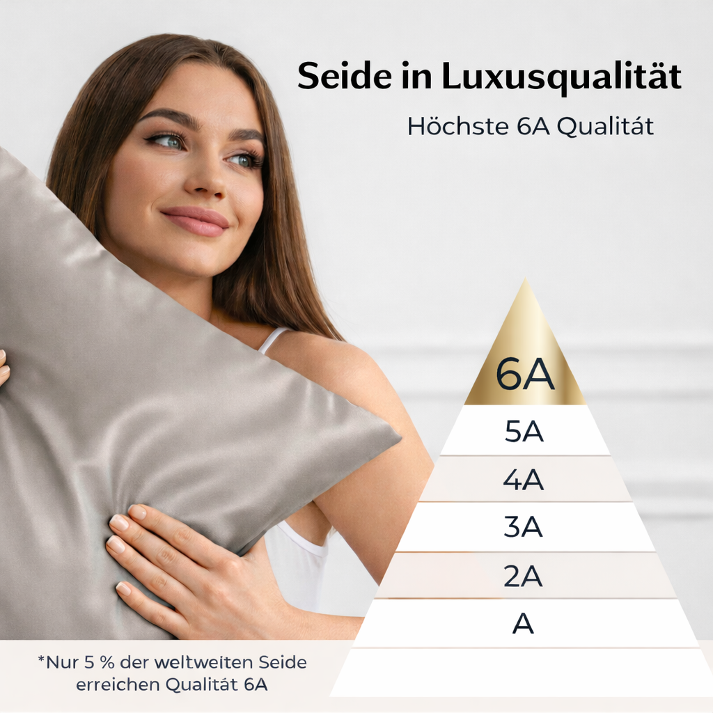Snoa Seidenkissenbezug aus 100% Maulbeerseide 22 Momme – Für Haar- & Hautschutz über Nacht